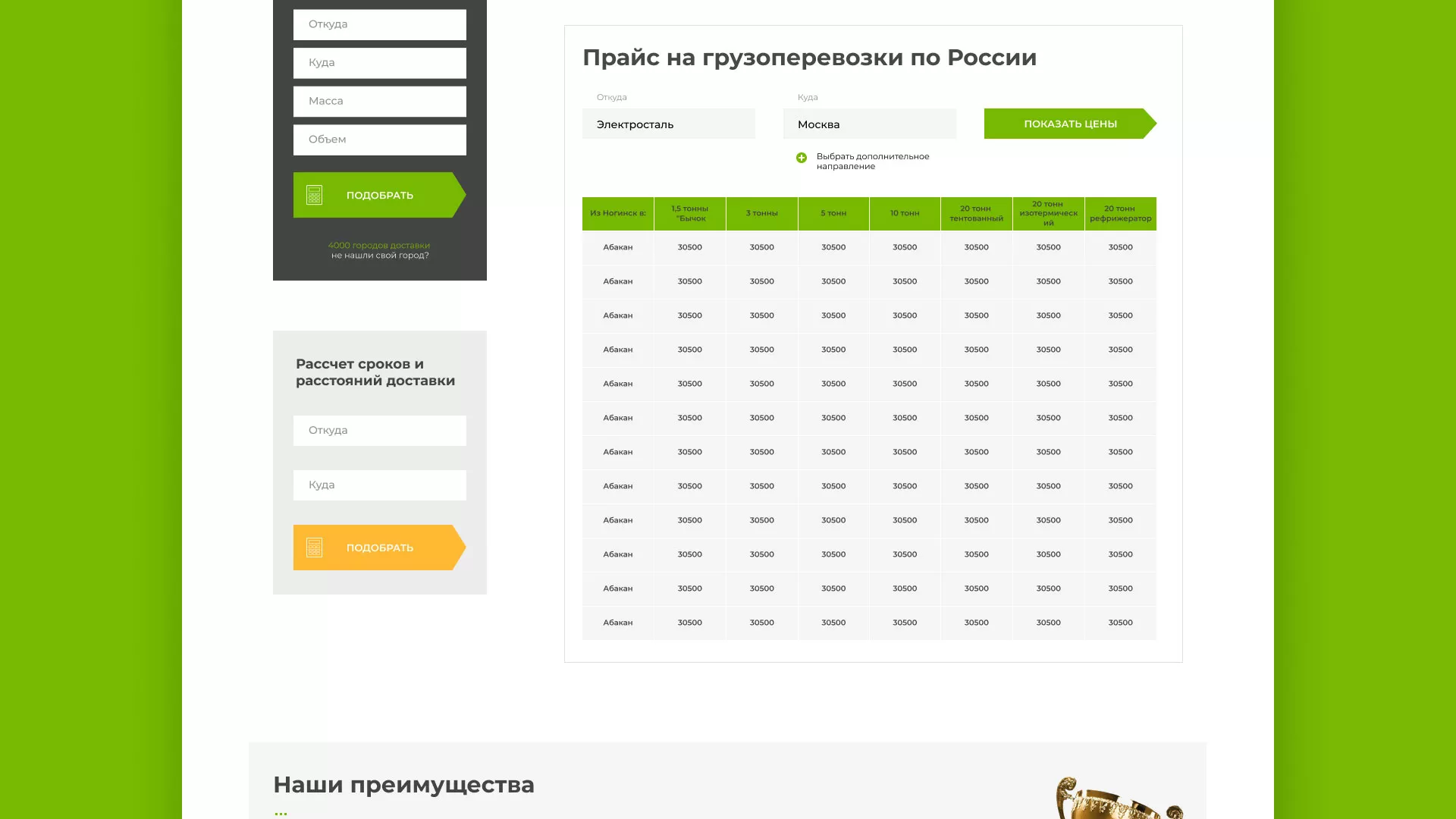 Разработка логотипа и сайта компании «Инком-Логистика» в Бабушкине