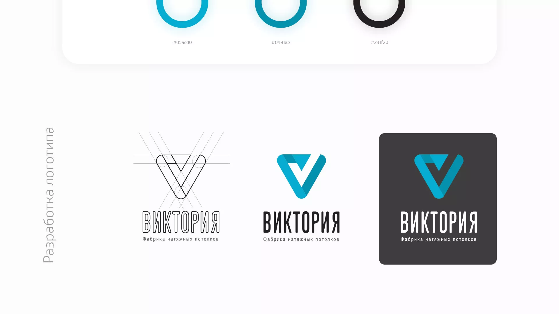 Разработка фирменного стиля компании по продаже и установке натяжных потолков в Бабушкине