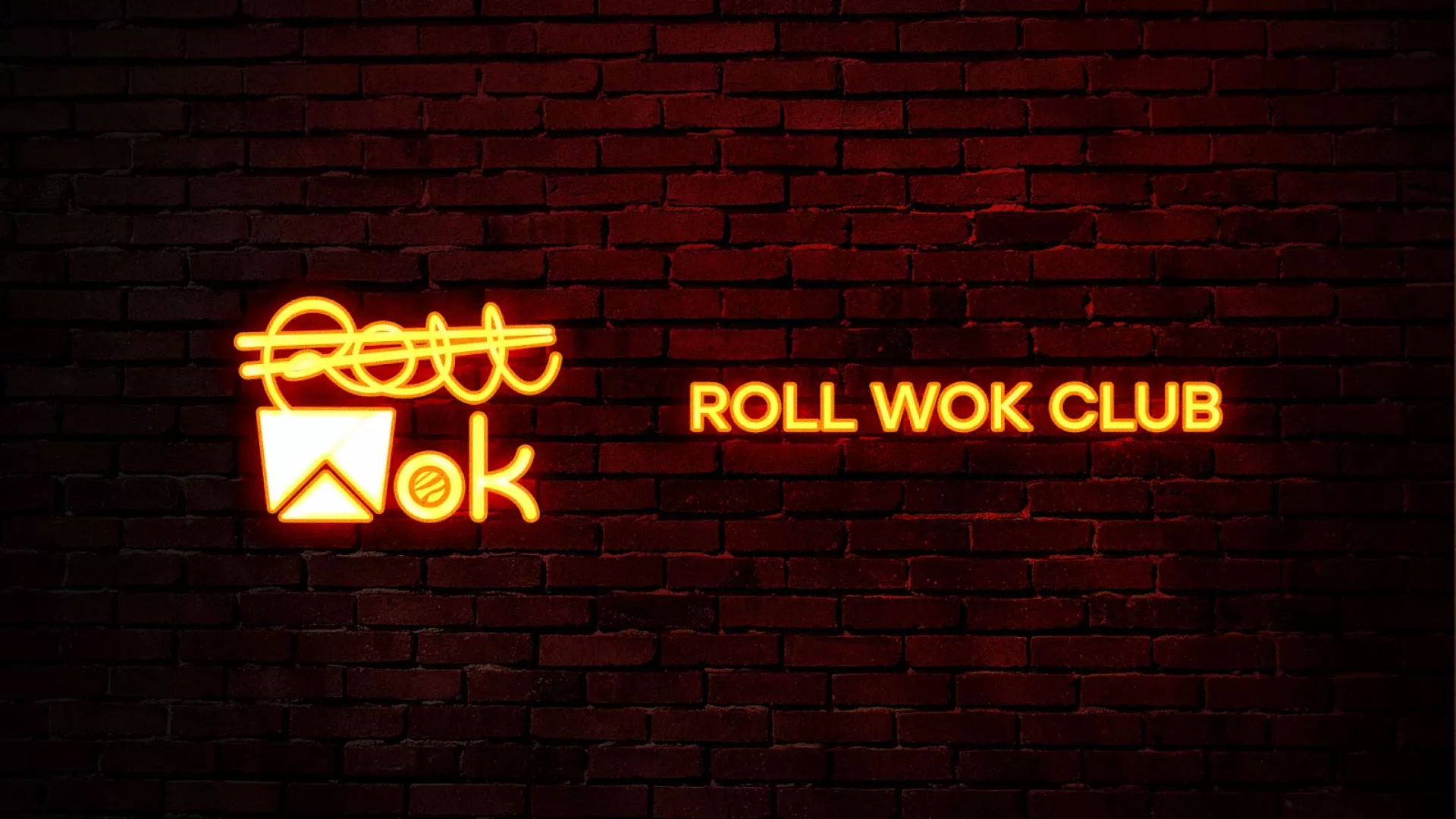 Разработка интерьерной вывески суши-бара «Roll Wok Club» в Бабушкине