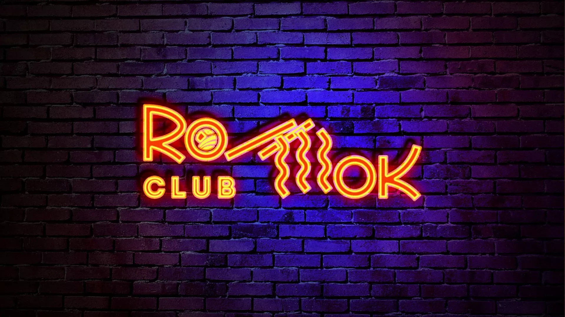 Разработка интерьерной вывески суши-бара «Roll Wok Club» в Бабушкине
