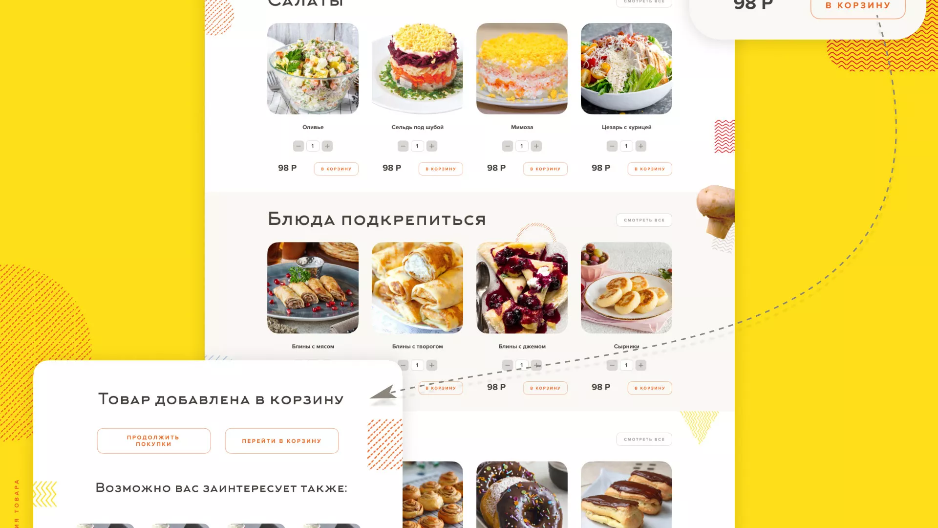 Разработка сайта кафе-столовой «Суп-Мясо-Салат» в Бабушкине